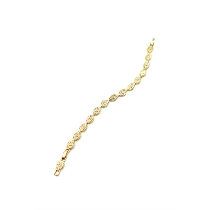 Taşlı Göz Bileklik - Altın