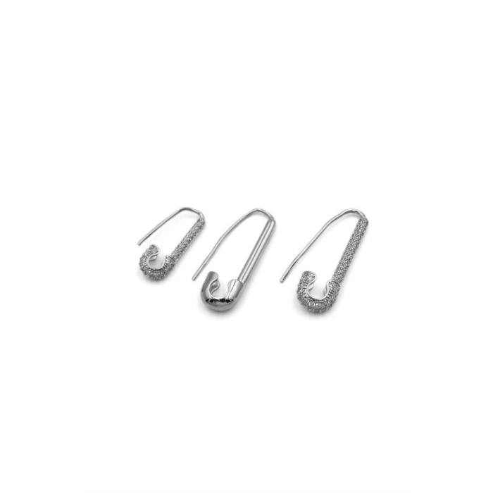 3lü Filkete Küpe - Gümüş