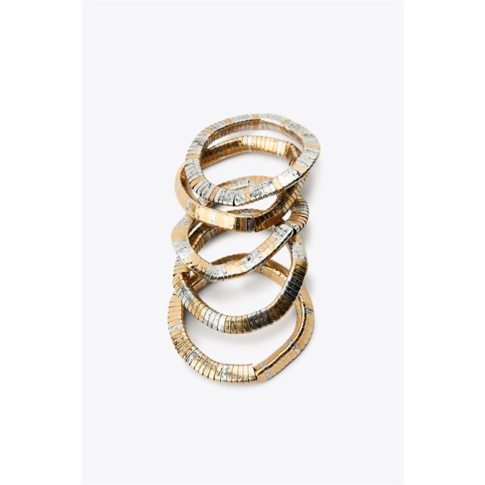 Çoklu Lastkli Bilezik - Altın