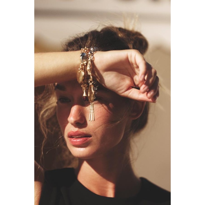 2li Kapaklı Charm Bileklik - ÇOK RENKLİ