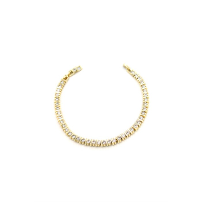 Taşlı Bileklik - Altın