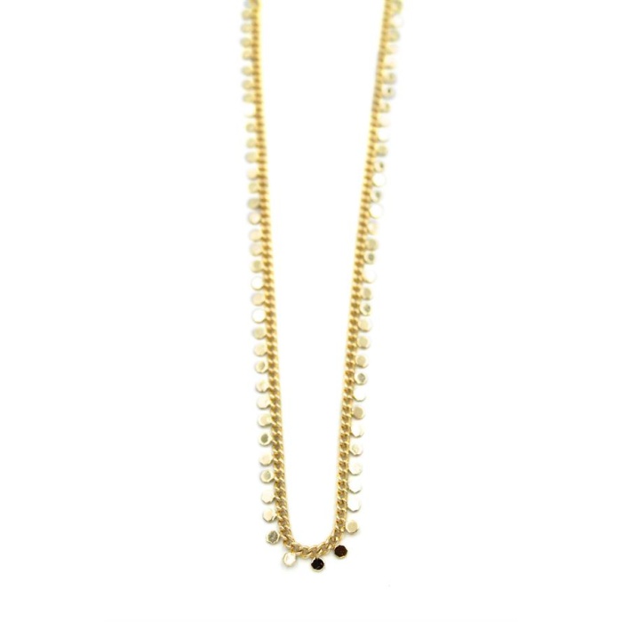 Pullu Zincir Kolye - Altın