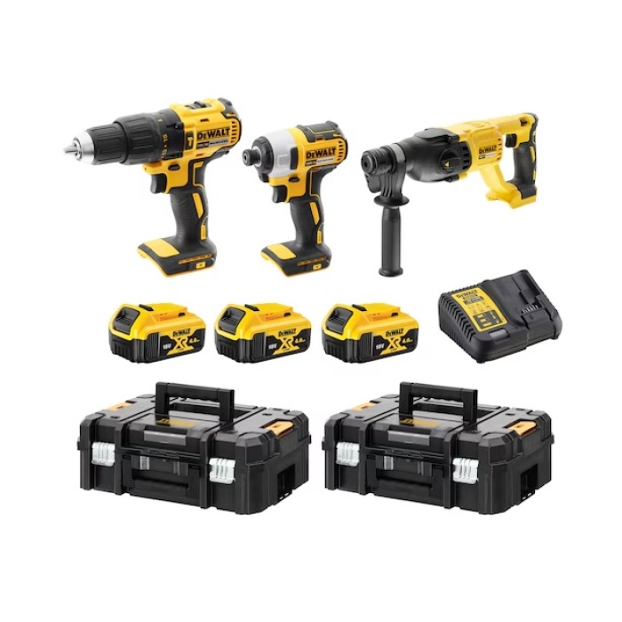 Dewalt DCK369M3T 18V XR 4.0AH LI-ION Kömürsüz Kombinasyon 3 Parça Kit