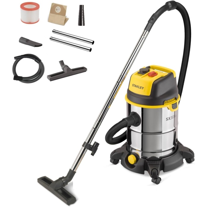 Stanley SXVC30XTDE 1600 W 30 LT Islak/Kuru Elektrikli Süpürge