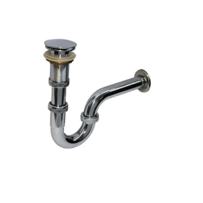 Ennalbur Krom Lavabo Sifonu Stoplu Pop-Up 32 mm