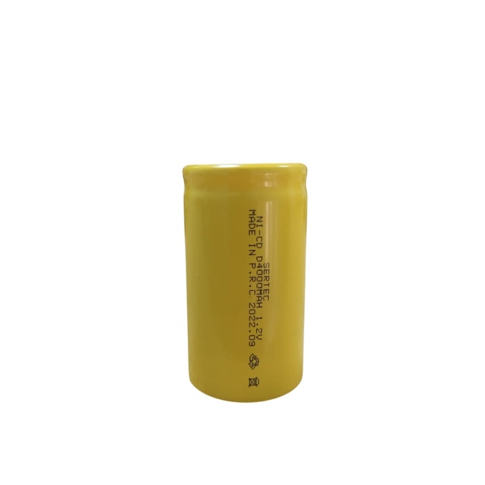 1.2V 4000 Mah - D Büyük Boy - Ni-CD Şarjlı Pil - (Başsız / Flat Head)