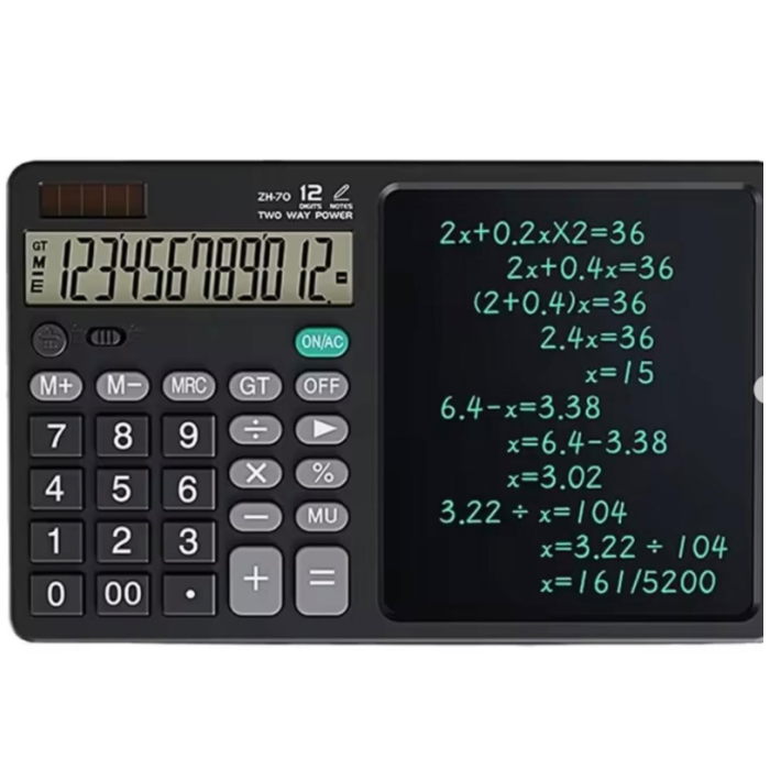 ZR900 Siyah Yazı Tahtalı Hesap Makinesi