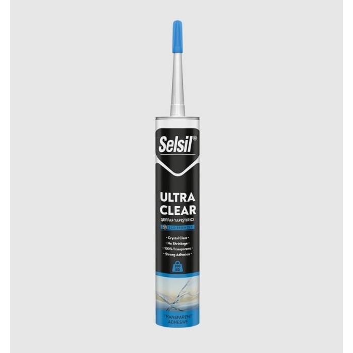 Selsil Ultra Clear Şeffaf Montaj Yapıştırıcı 290 ml
