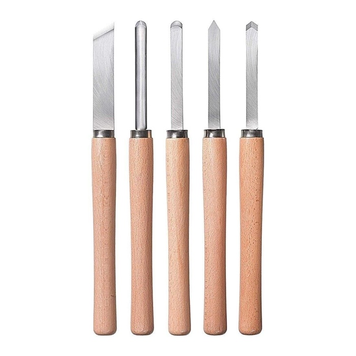 KWB 5 Parça Ahşap Torna Bıçak Seti