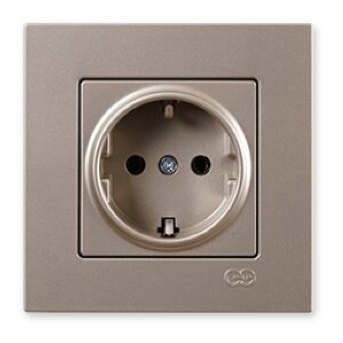 GÜNSAN EQONA M. BEJ TOPRAKLI PRİZ ÇERÇEVESİZDİR 