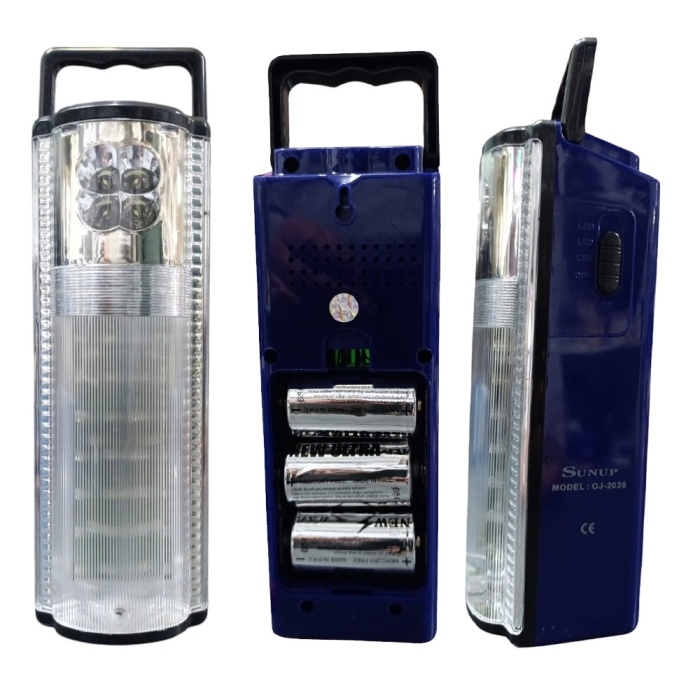 Pilli Büyük Boy Işıldak + 3 Adet Pil