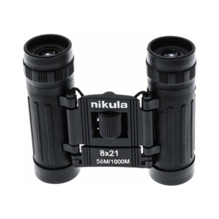 8x21 Dürbün Siyah  Dürbünü 56m/1000m Kauçuk Kaplama NK