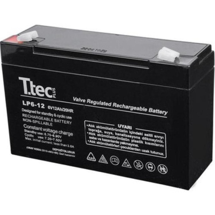 6V 12 AH Kuru Bakımsız Akü