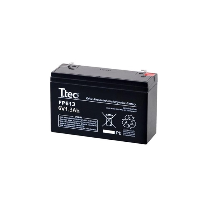 6V 1.3 AH Kuru Bakımsız Akü