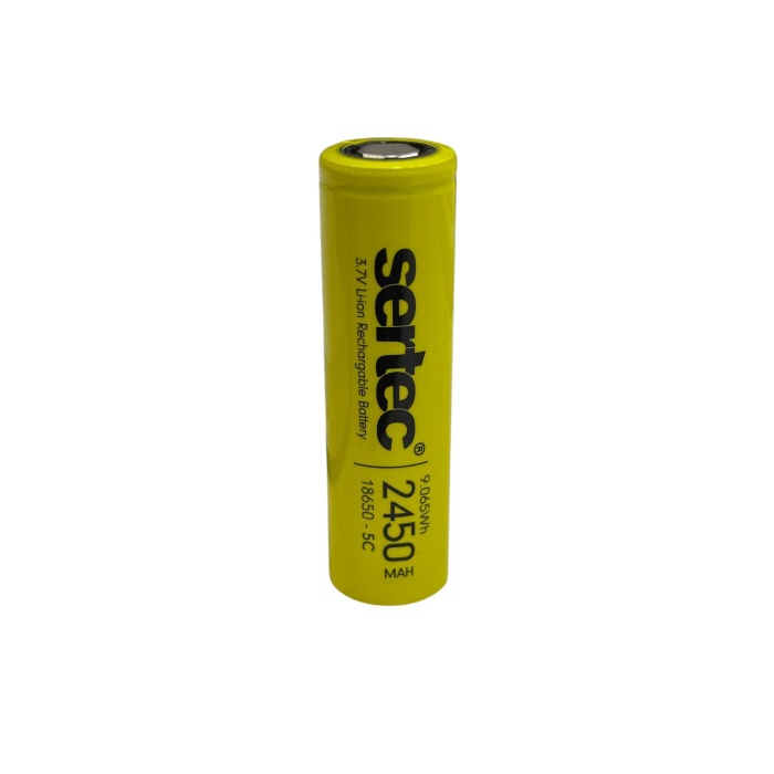 18650 3.7V 2450 Mah 5C Li-Ion Şarjlı Pil
