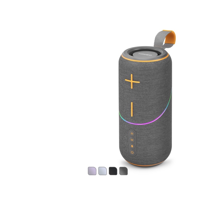 Mini Bluetooth Hoparlör Fm Rgb Outdoor 9.5 X 9.5 X 21.7 Cm KMS300
