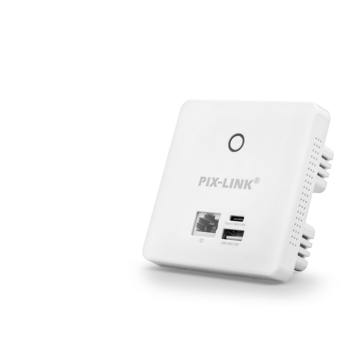 Duvar Tipi Wifi Access Point Poe Destekli 300 Mbps - Beyaz LV-CAP08