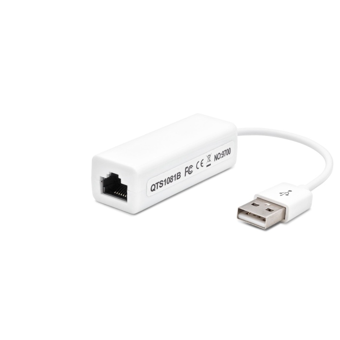 Usb 2.0 Ethernet Adaptör 10/100 Mbps - Beyaz HDX5277
