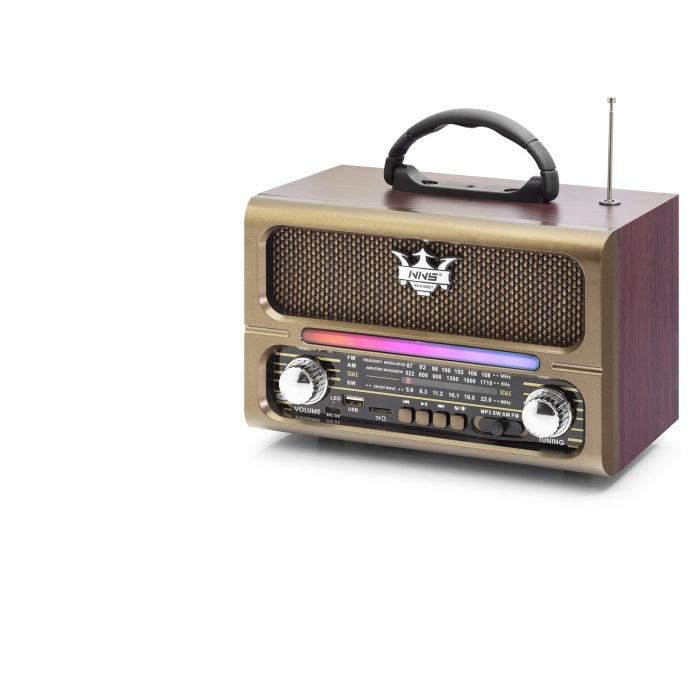 Bluetooth Nostaljik Hoparlör Fm 23 X 12.4 X 16.3 Cm NS8188BT