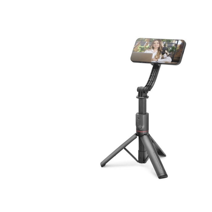 Telefon Tripodu Ve Selfie Çubuğu Seti Manyetik Bluetooth Kumandalı 105 Cm - Siyah ND1048