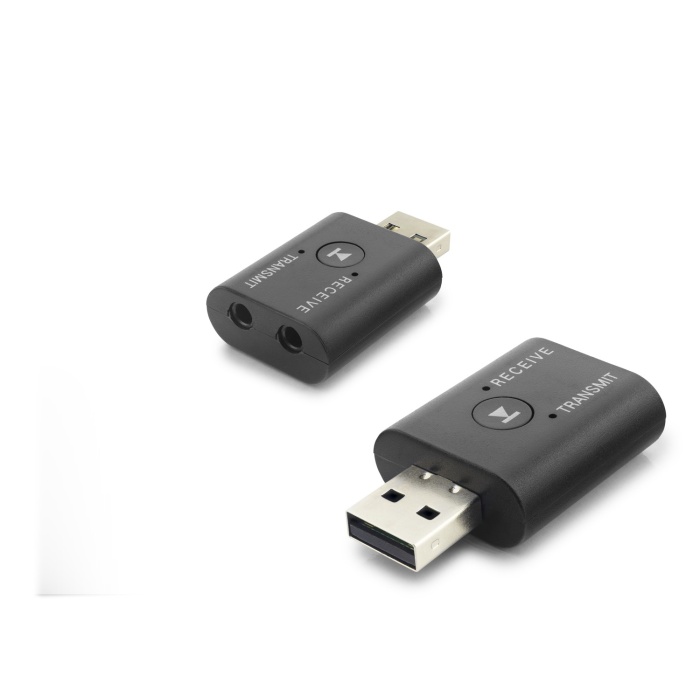 Usb Bluetooth Ses Verici + Alıcı Adaptör 2 In 1 - Siyah HD9006