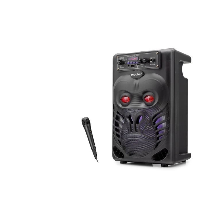 Bluetooth Karaoke Hoparlör Fm 8 Mikrofonlu 34 X 22.7 X 17.6 Cm - Siyah ND2820