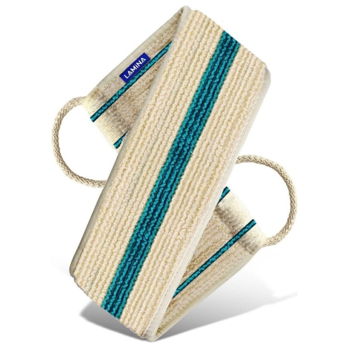 Banyo Sırt Kesesi - Rovin Pamuk Dokulu Çift Taraflı Derin Temizlik ve Peeling Özelliği 70x12 cm 12 Adet