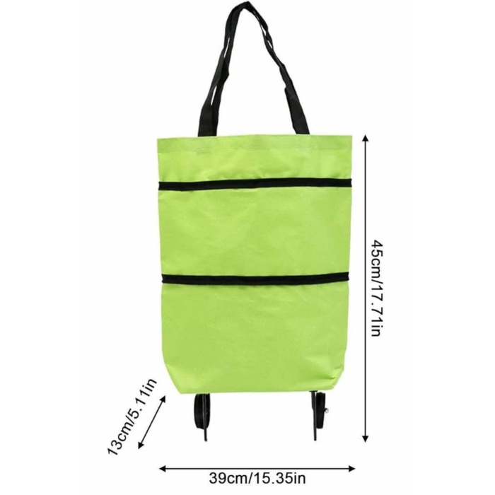 Katlanabilir Tekerlekli Alışveriş Çantası Pratik ve Detaylı Pazar Arabası