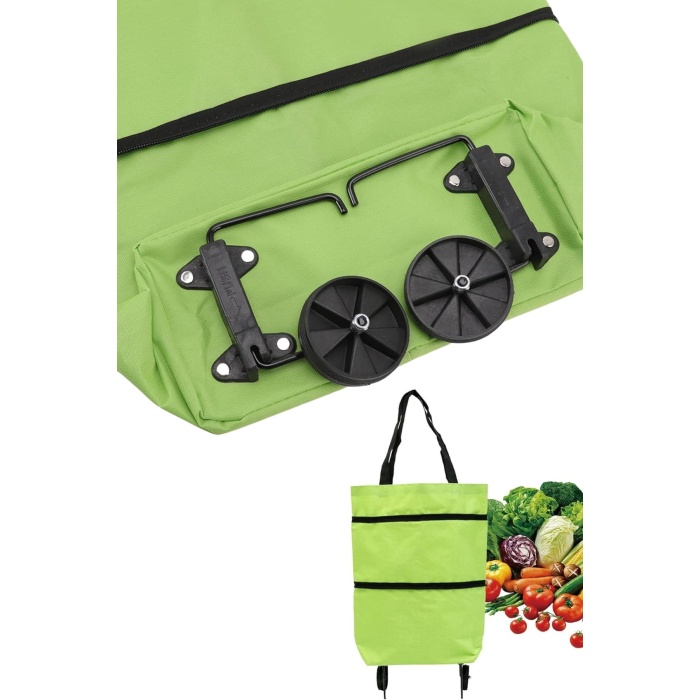 Pazar Çantası Tekerlekli Katlanır Pazar Arabası Çanta Market Alışveriş Arabası