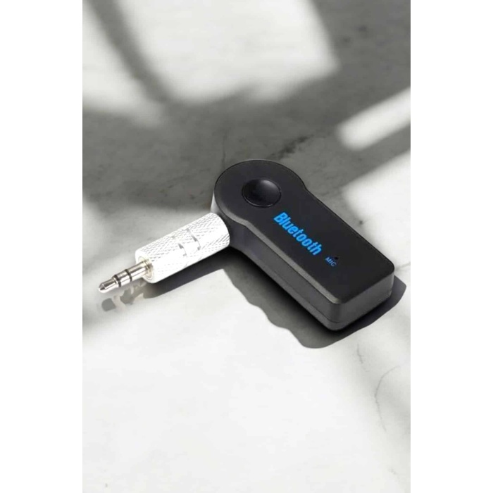 Kablosuz Bluetooth Aux Araç Kiti Siyah Hafıza Kartlı