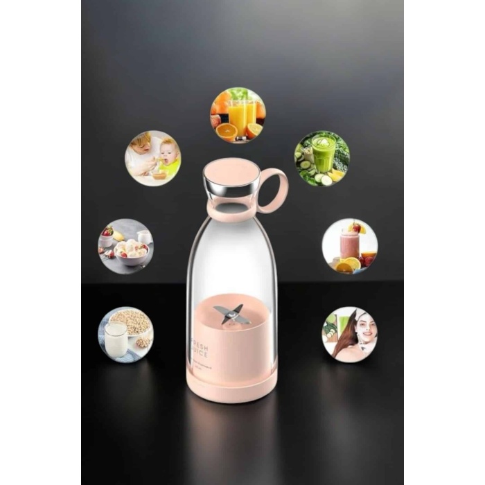 El Blender Taşınabilir Meyve Blender Şarj Edilebilir Taşınabilir Blender Elektrikli