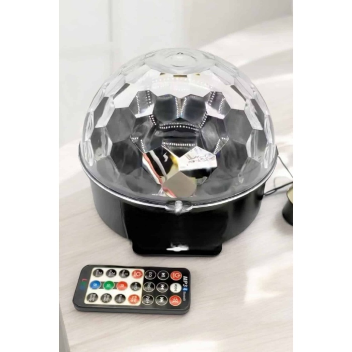 Bluetooth ve Uzaktan Kumandalı Çok Renkli Masaüstü Disko Topu