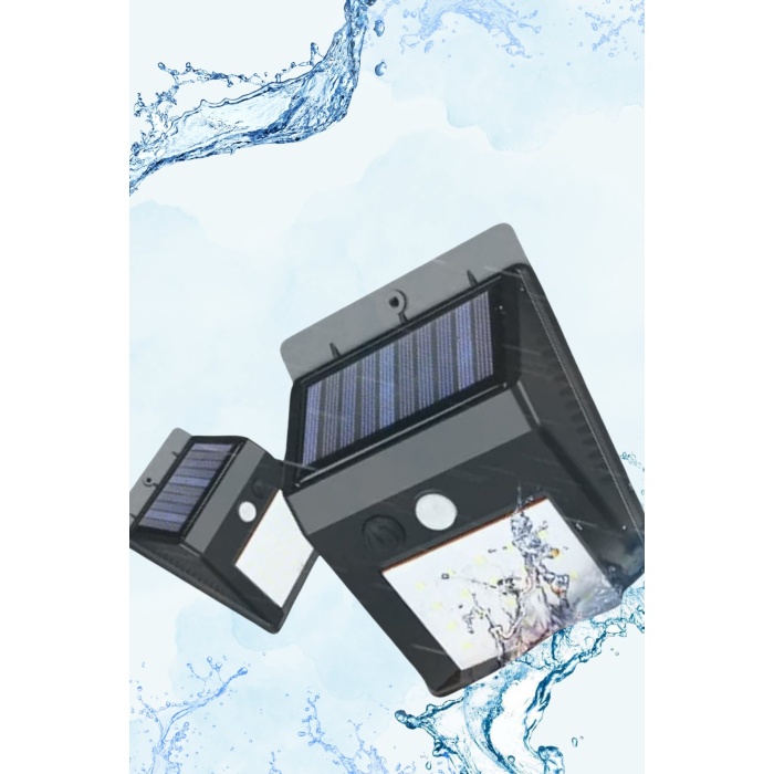 Güneş Enerjili Sensörlü Duvar Lambası Bahçe Lamba Suya Dayanıklı Bahçe Aydınlatma