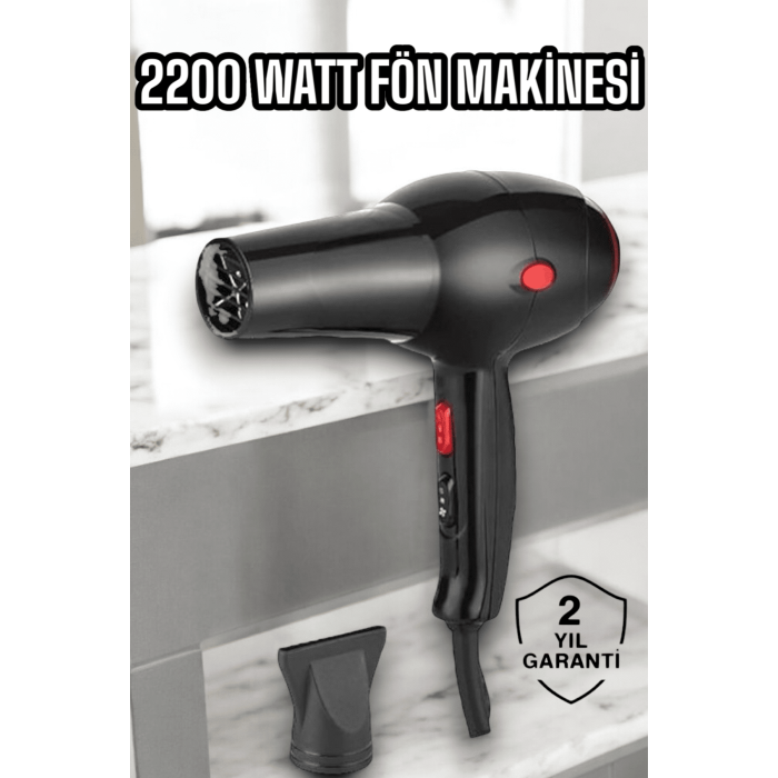 Soğuk ve Sıcak Üfleme Özellikli AC Motorlu Saç Kurutma Makinesi