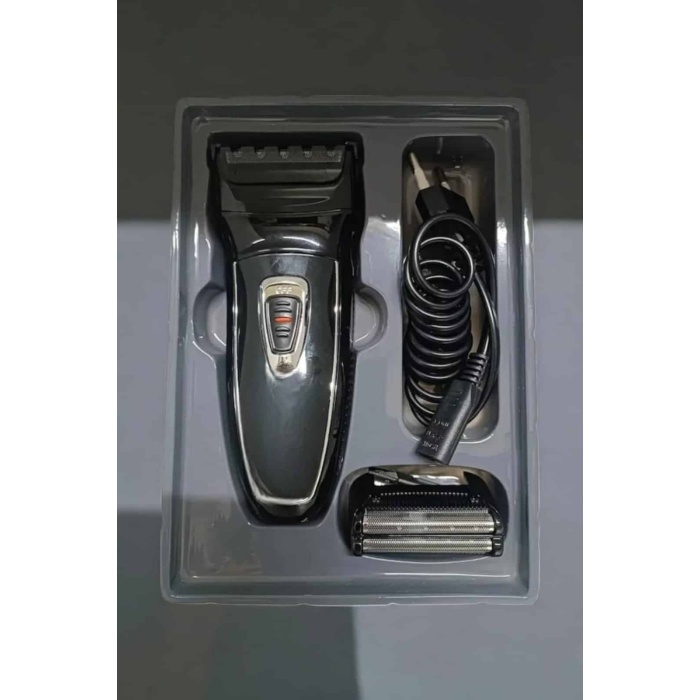 Şarjlı Paslanmaz Çelik Bıçaklı ve Kablosuz Saç Sakal Tıraş Makinesi