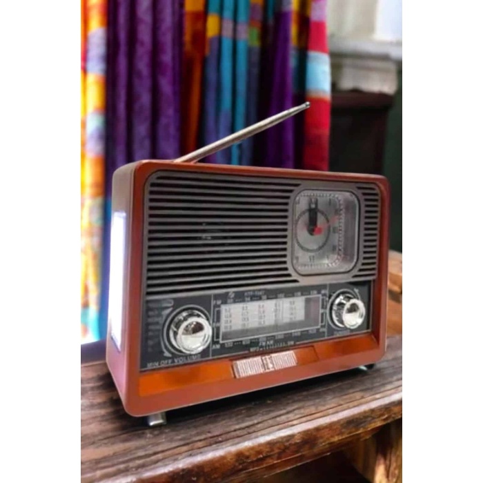 Nostaljik Radyo USB,AUX Ve SD Kart Girişli Bluetooth Bağlantılı