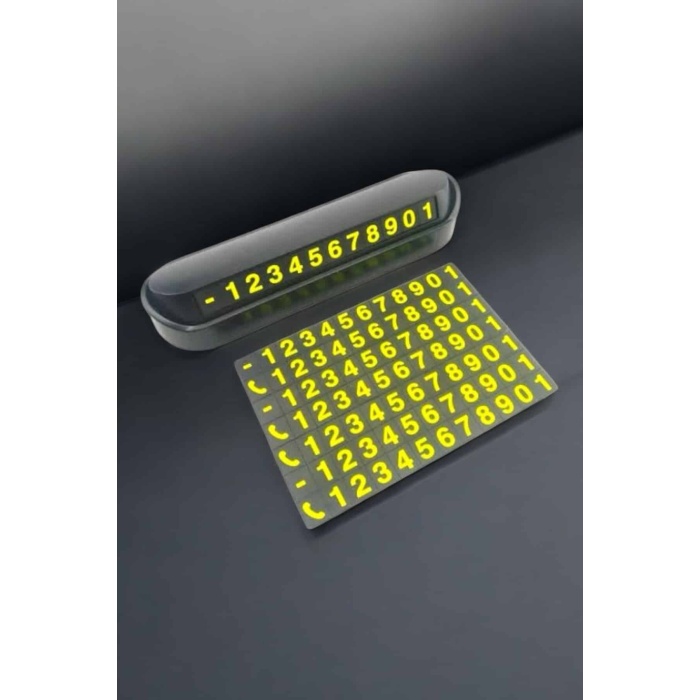 Numaralık Araç İçi Araba Araç Park Numaratör Telefon Numarası Yazma