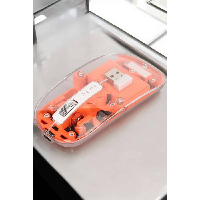 Kablosuz Mouse Fare 5.0 Bluetooth Bağlantılı USB Girişli