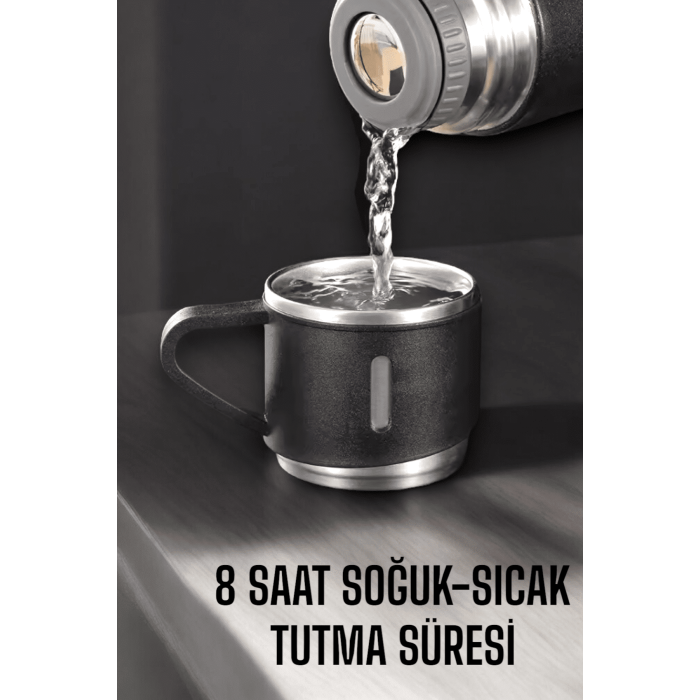 500 ml Kapasiteli Taşınabilir Basınçlı Termos Seti Günlük Kullanım için İdeal