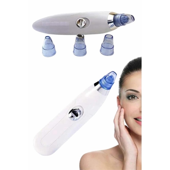 4 Başlıklı Pilli Vakumlu Siyah Nokta Temizleyici Akne Ve Sivilce Önleyici