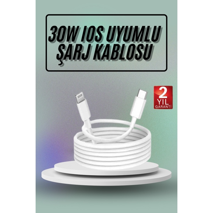 İOS Uyumlu 8 X Xs Xr 11 12 13 14/Pro Max Mini Plus Şarj Kablosu