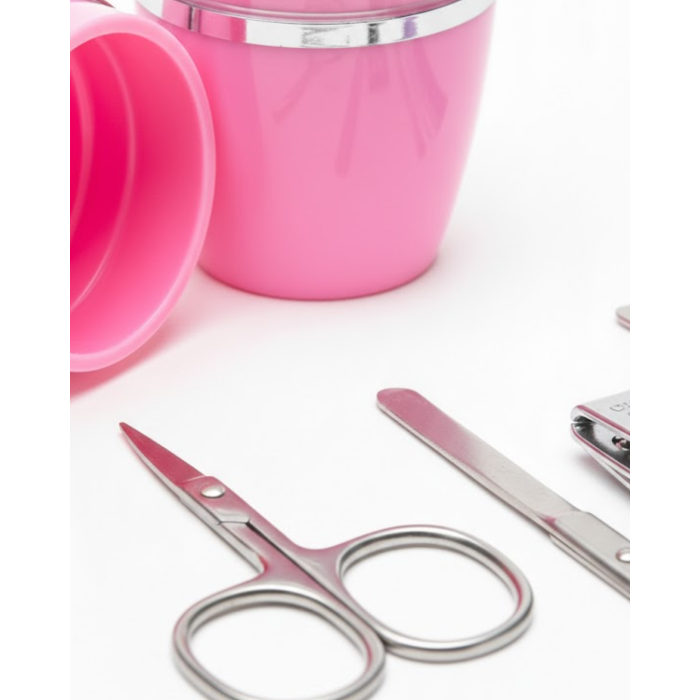 Tırnak Bakım Manikür Pedikür Seti 4 Parça Pembe Minimal ve Dayanıklı