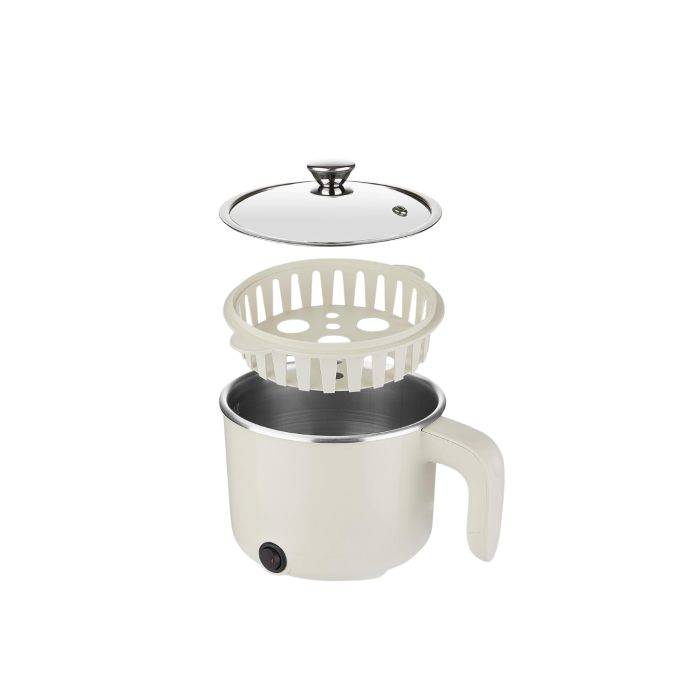 Elektrikli Mini Tencere 1 Litre Çorba Pilav Makarna Pişirici Çok Fonksiyonlu