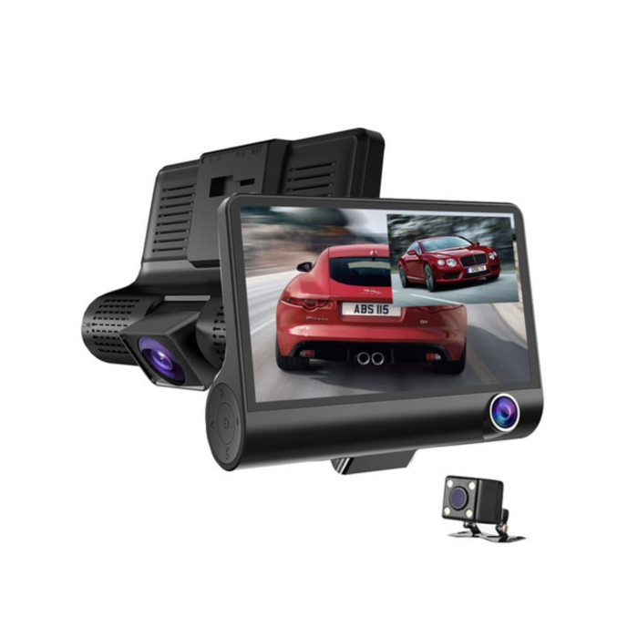 Çift Lens Araç Güvenlik Kamerası G Sensörlü Full HD