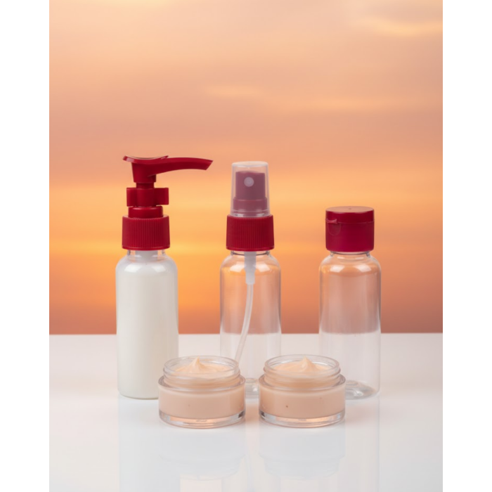 30 ml 5’li Seyahat Banyo Şişe Seti Sızdırmaz Tasarım