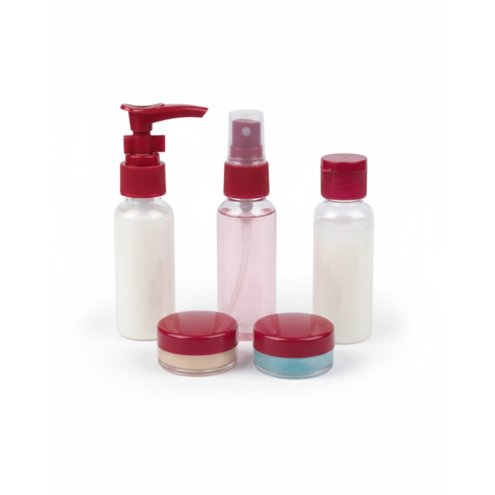 5 Parça Seyahat Dolum Şişesi Seti 30 ml Hafif Tasarım