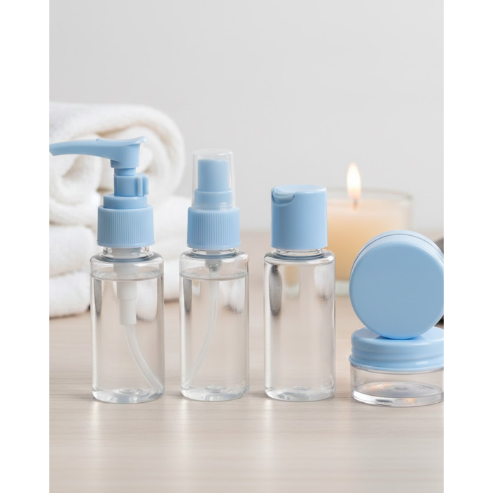 Taşınabilir 5 Parça Seyahat Kozmetik Seti 30 ml Sızdırmaz