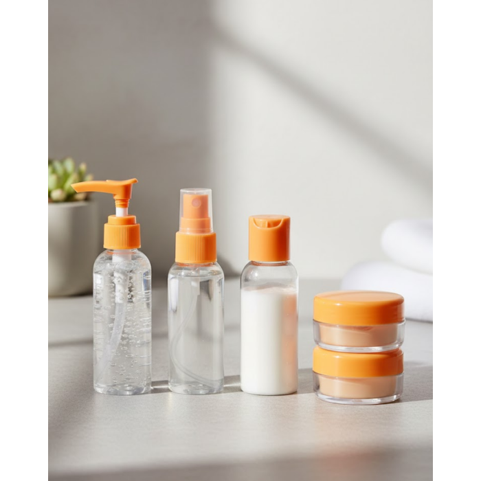 5Lİ SEYAHAT ŞİŞESİ TURUNCU