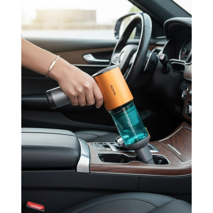 Araç İçi Mini El Süpürgesi Şarjlı Güçlü Vakum