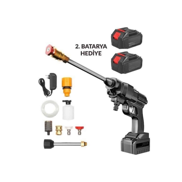 Akülü Oto Araç Yıkama Yüksek Basınçlı Araba Yıkama Makinesi Şarjlı